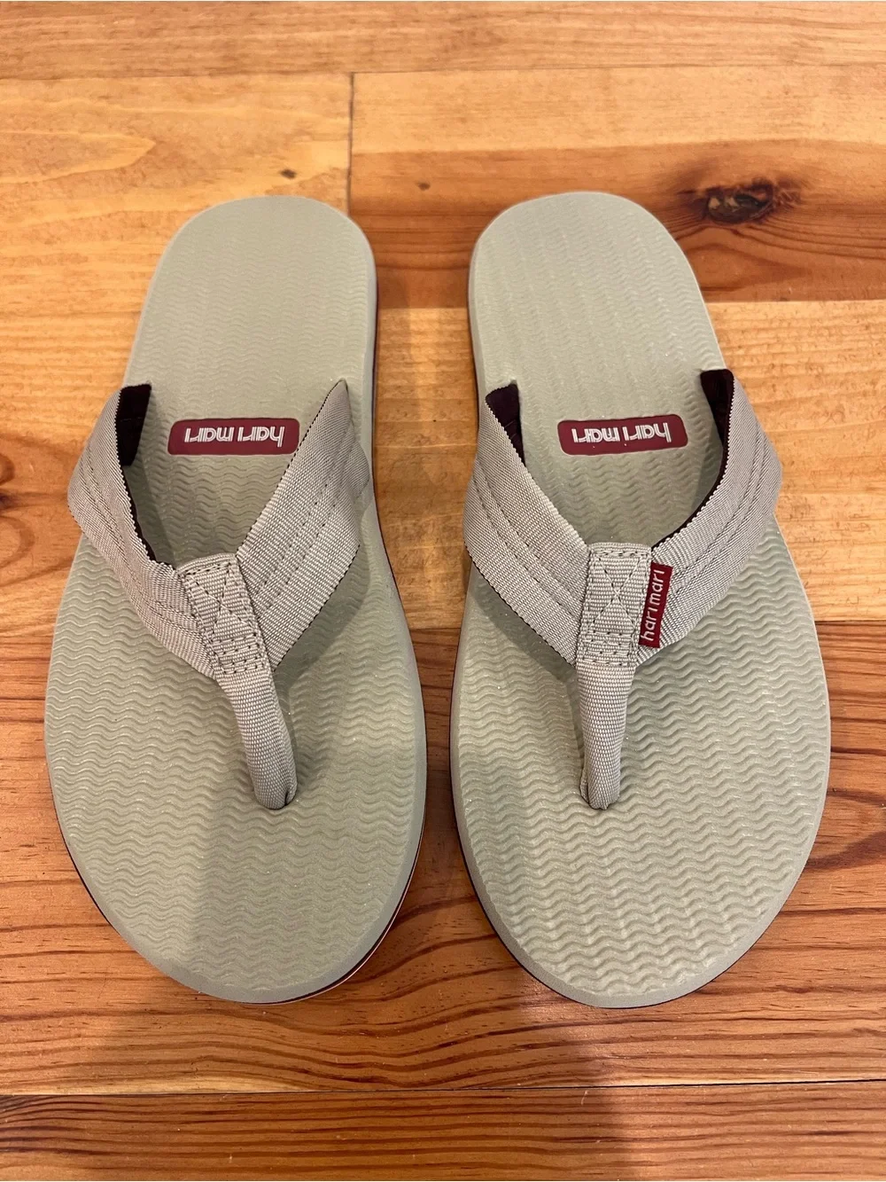 Hari Mari Dunes Flip Flops Mens 9 Tan Nylon Synthetic Thong Boat Cruise Sandal
